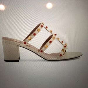 VALENTINO ROCKSTUD SANDAL SLIDE SIZE 38